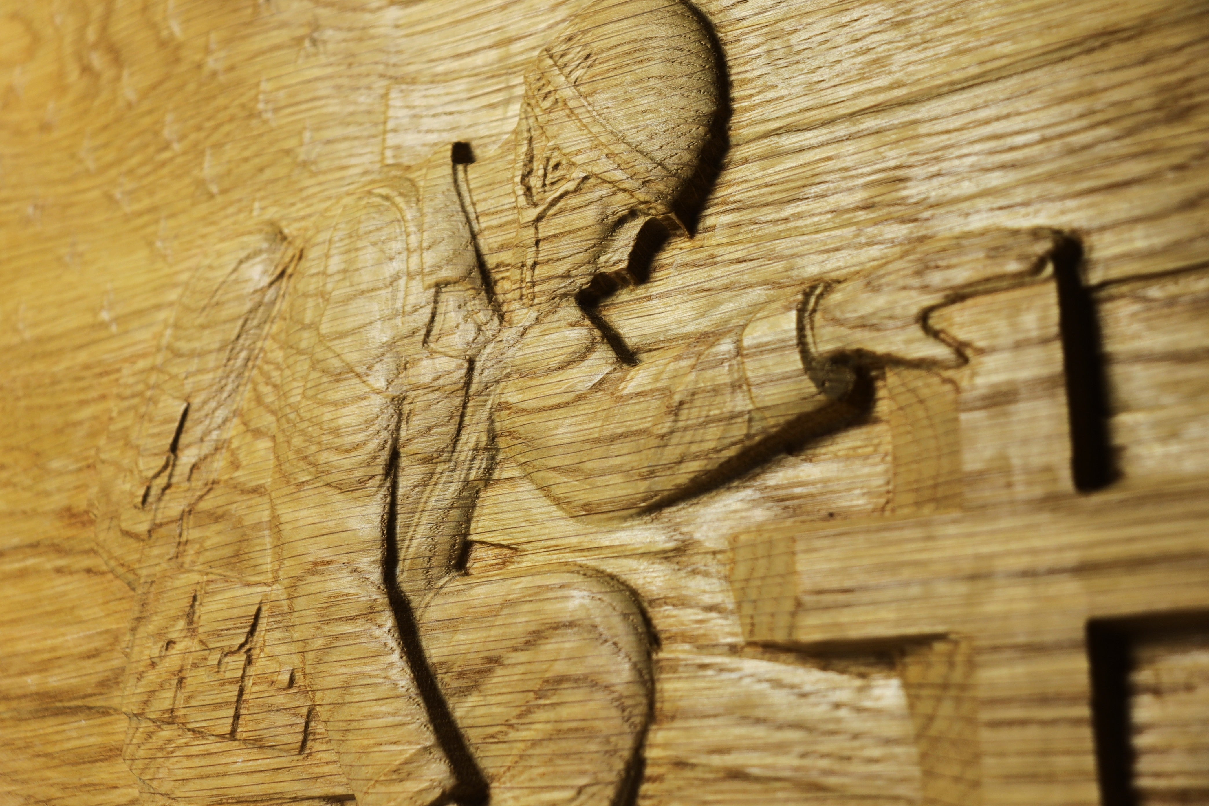 Wavy American Flag & Soldier Kneeling STL | 3D Battlefield Cross Relief for CNC Router Carving