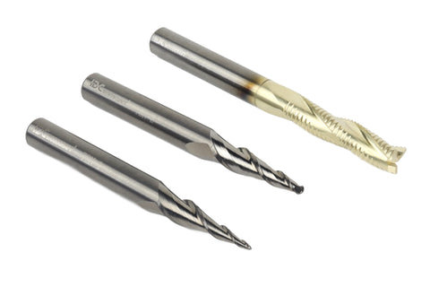 CNC Router Bit Set for 3D Carving – Tapered Ball Nose & Roughing Bit