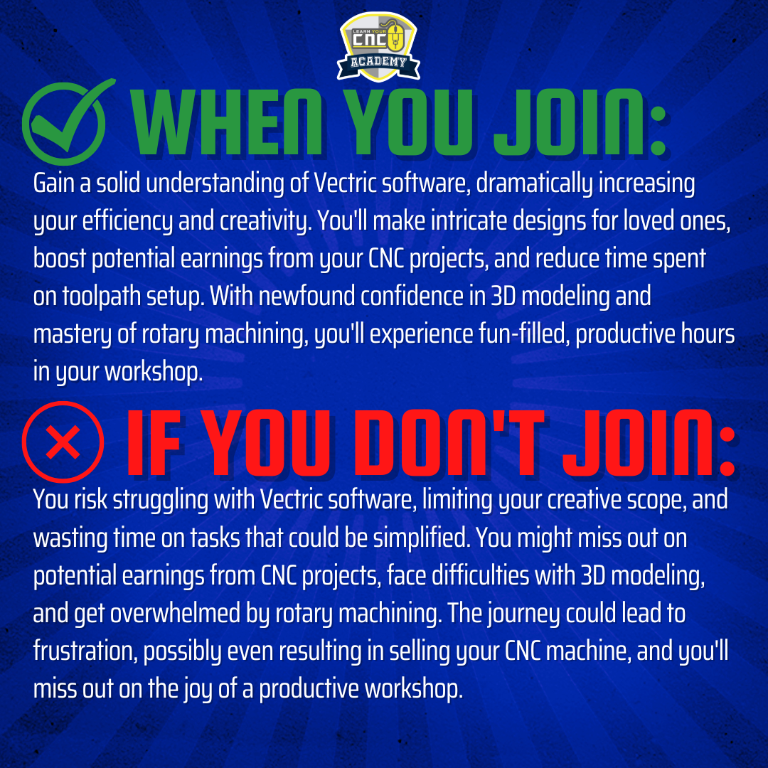 Learn Your CNC - VCarve Master Training Course