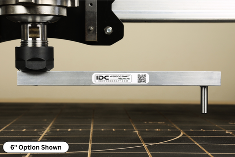 6" or 12" CNC Router Tram Bar for Benchtop CNC Machines – High Tramming Accuracy & Precision Spindle Alignment Tool