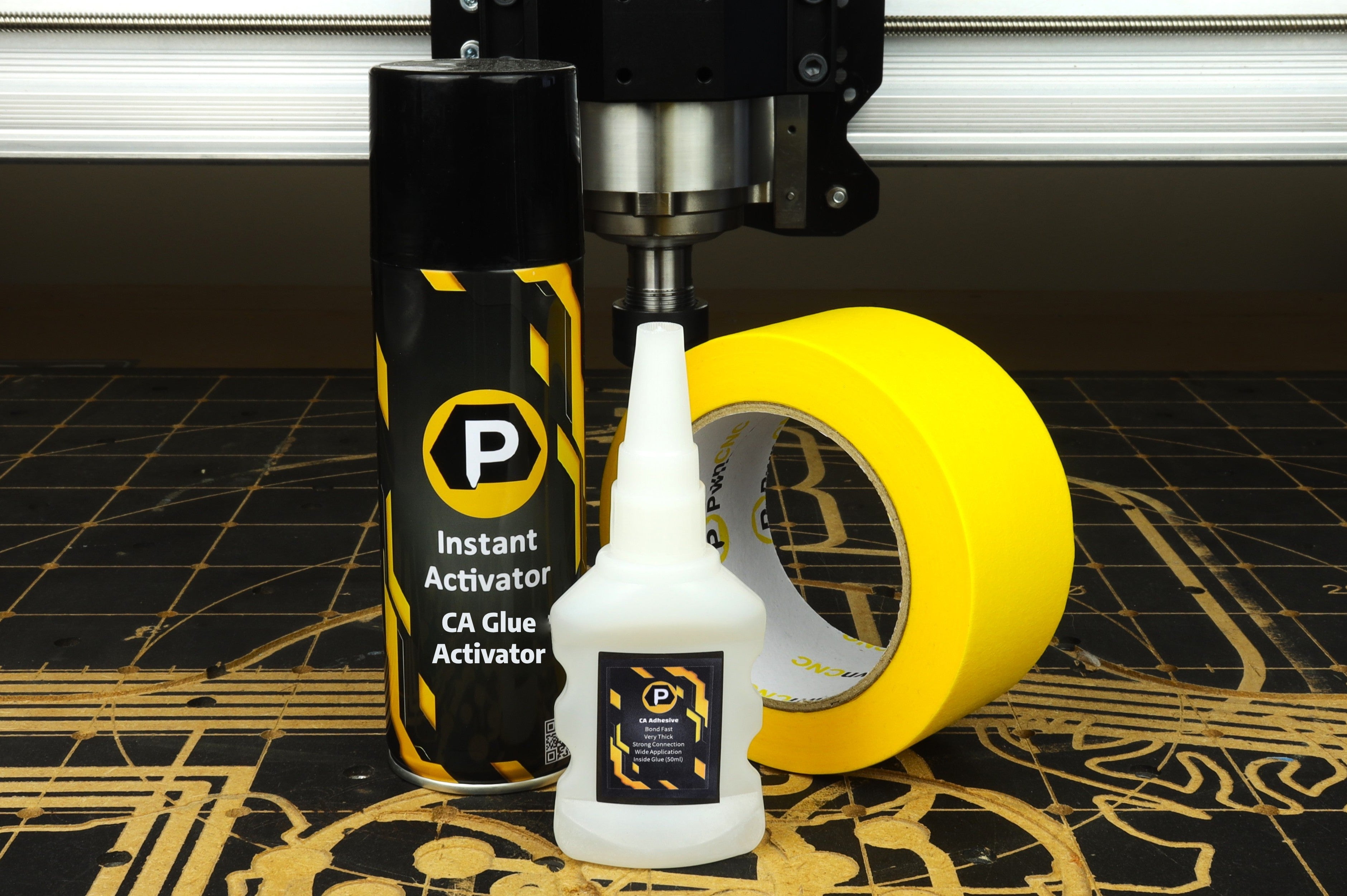 CA Glue + Tape Bundle – The Ultimate CNC Workholding Kit (PWN brand)