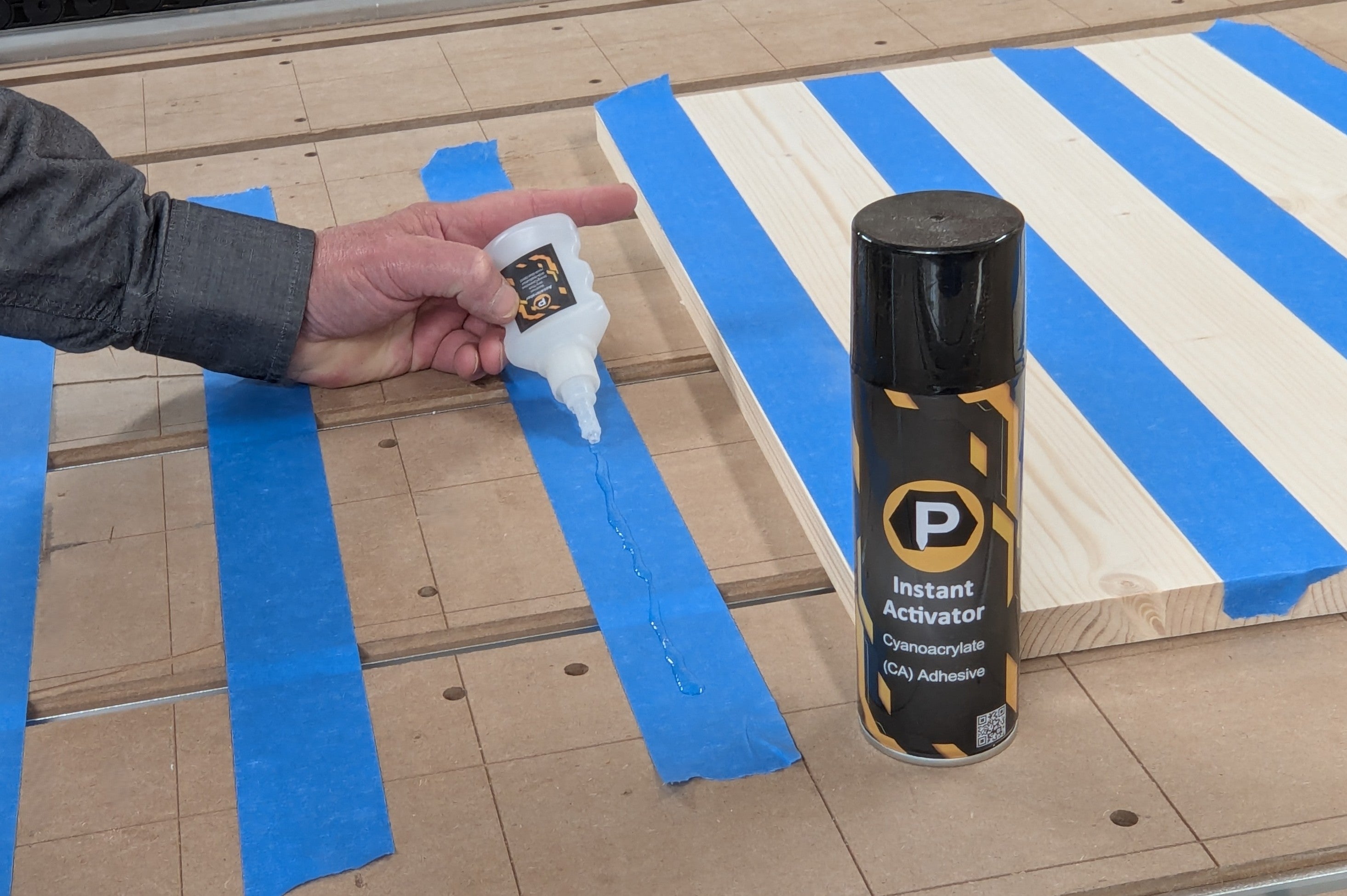 CA Glue for CNC Hold-Down – Premium Thick Formula + Activator (PWN brand)