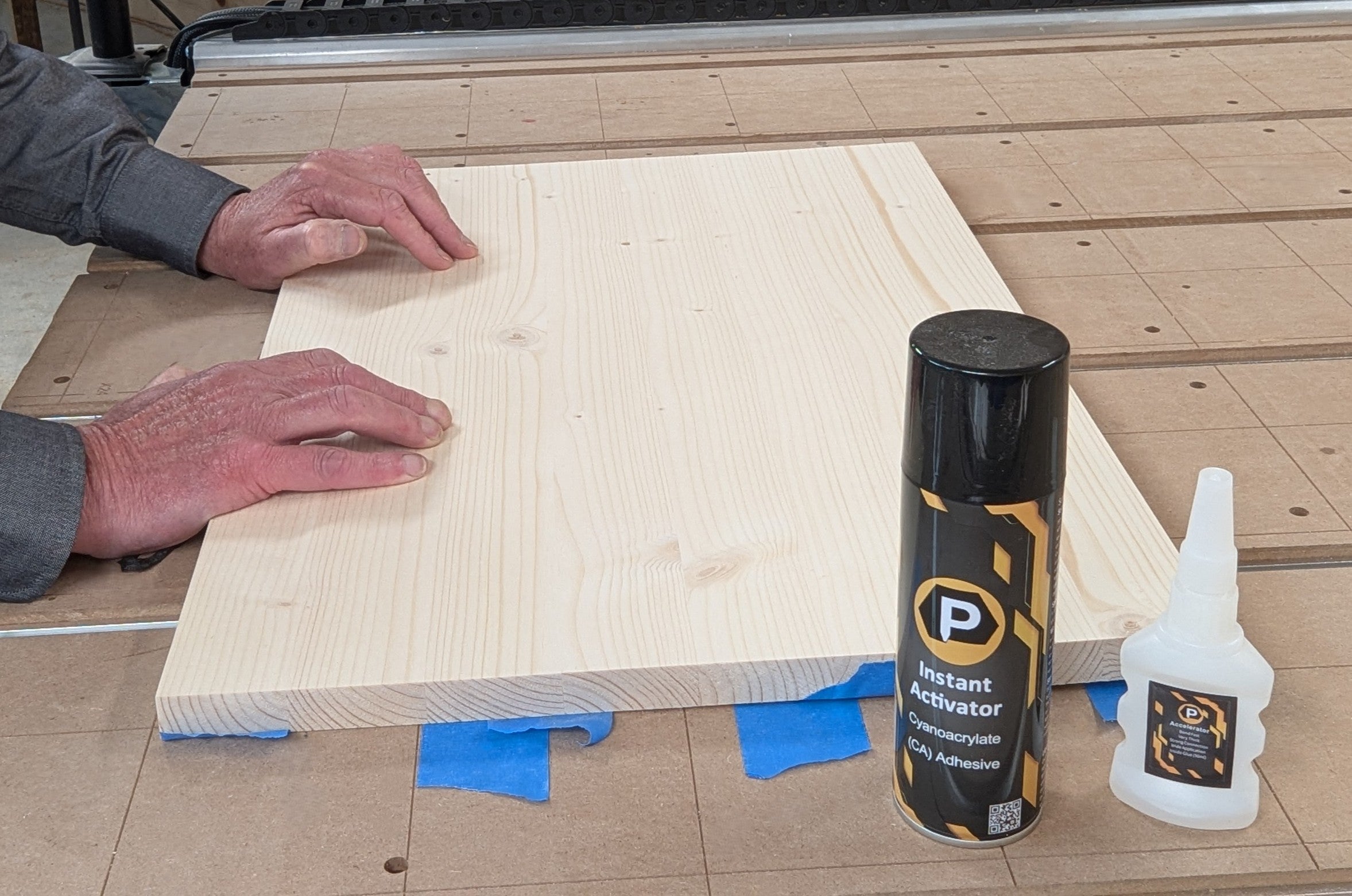 CA Glue for CNC Hold-Down – Premium Thick Formula + Activator (PWN brand)