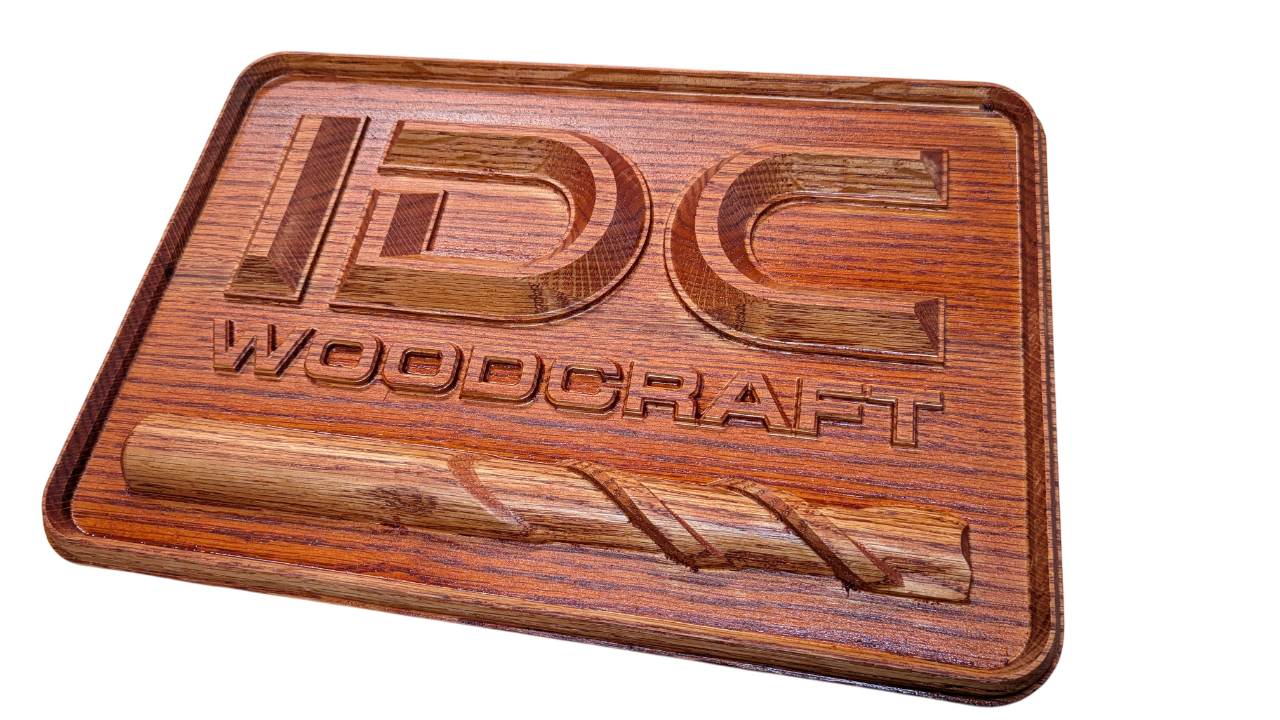FREE 3D STL File – IDC Woodcraft Logo - Perfect First 3D CNC Router Carving Project for Beginners