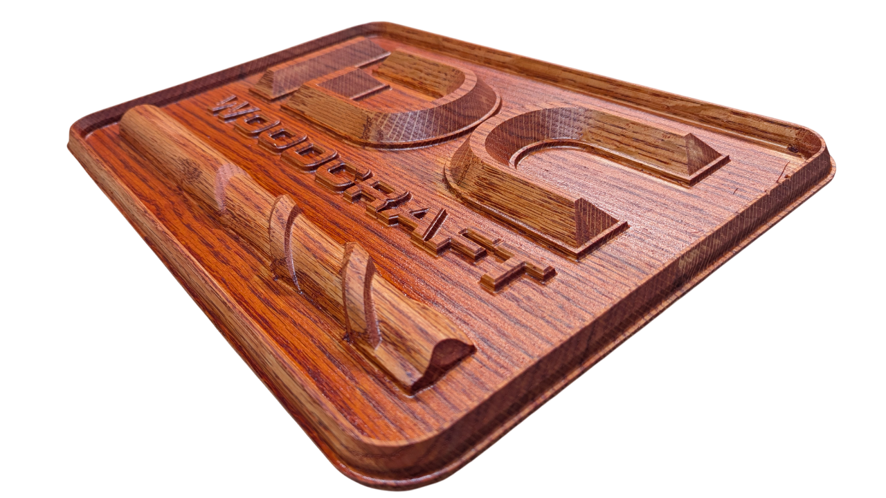 FREE 3D STL File – IDC Woodcraft Logo - Perfect First 3D CNC Router Carving Project for Beginners