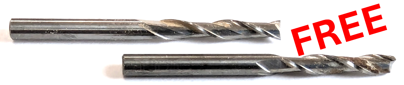 2 Free 1/8" Upcut Bit (Free with orders above $120)