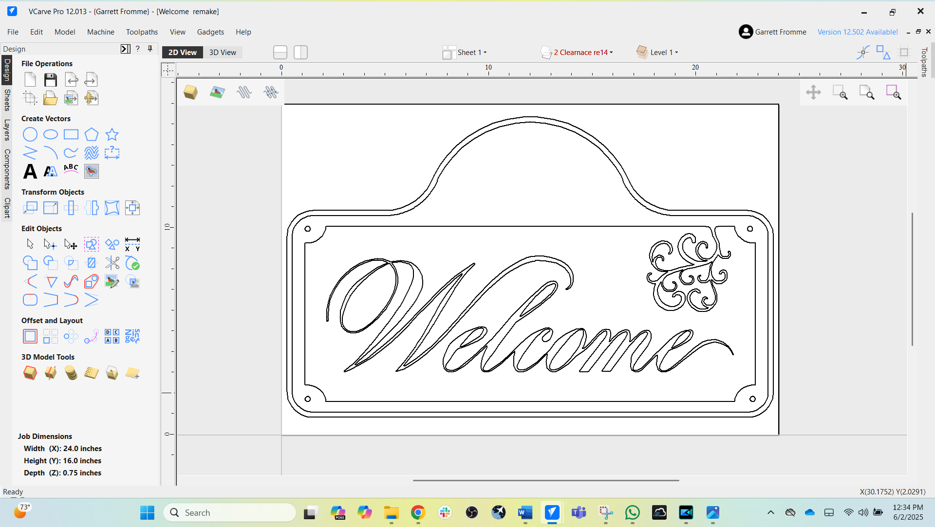 Vectric VCarve Pro CNC Router Software – Create Signs, Inlays, and 3D Projects