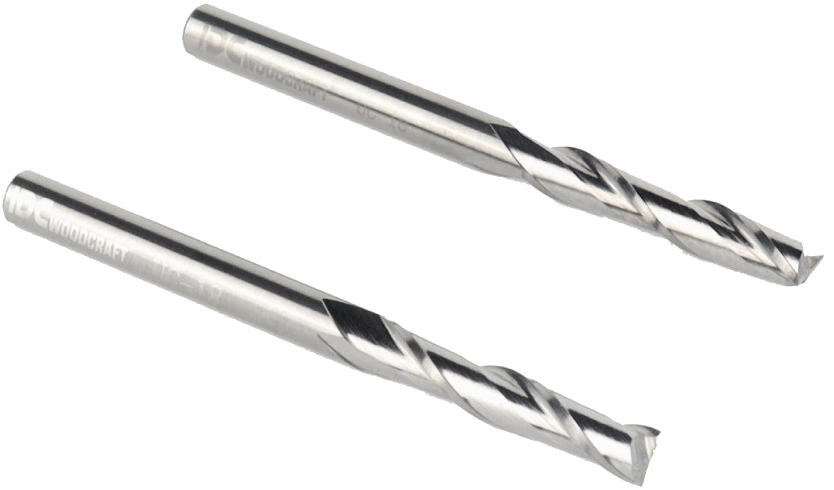 1/8" Up-Cut Endmill Bit, Set of 2