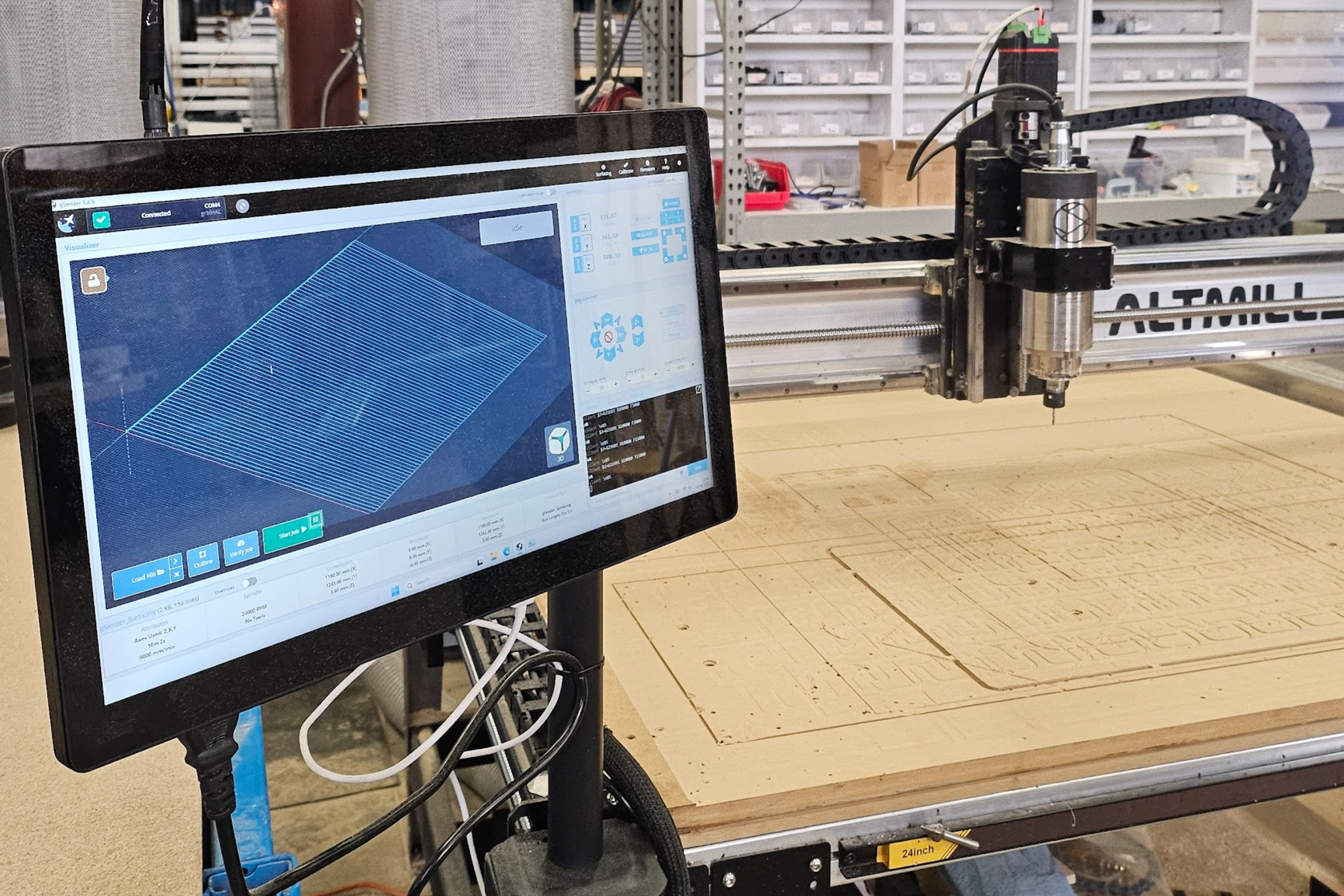 All-in-One gControl CNC Touchscreen Controller for GRBL CNC Machines ...