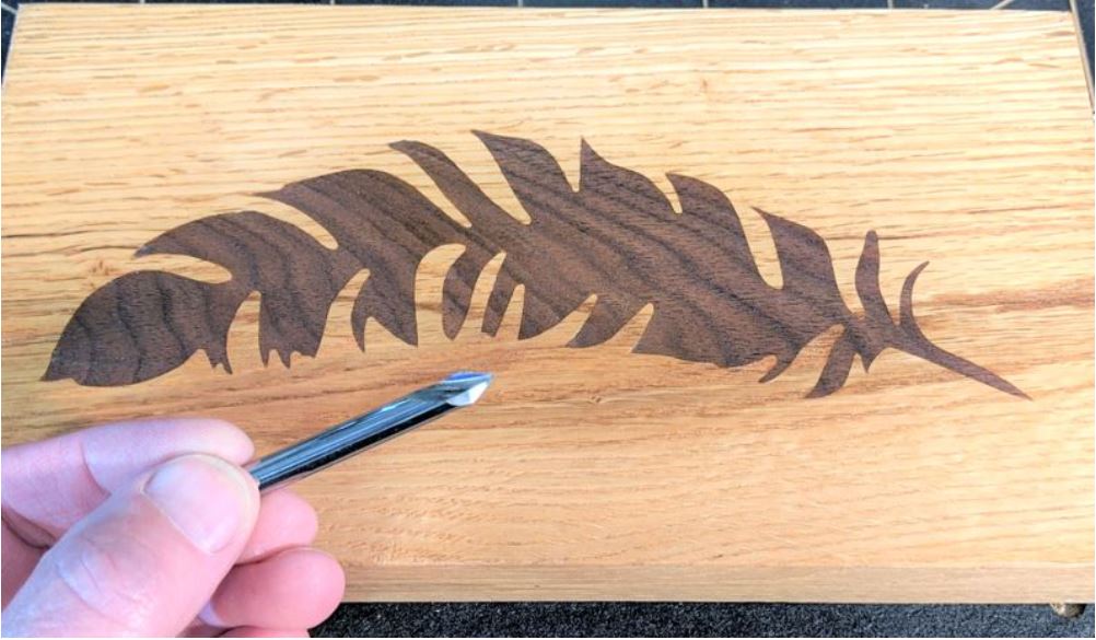 cnc router inlay made with idc woodcraft bit