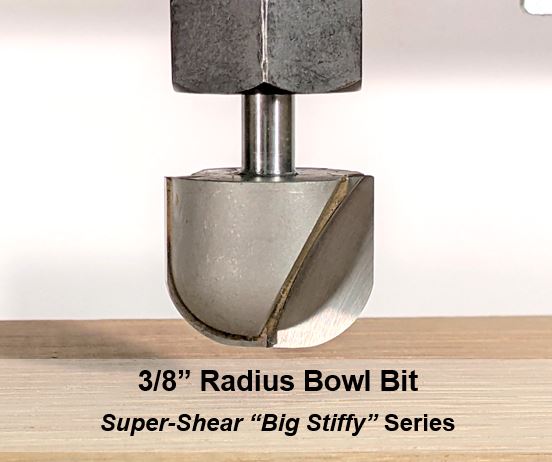 1/2 Inch Ball Nose CNC Router Bit - Solid Carbide 1/2 Shank 3 Inch Length