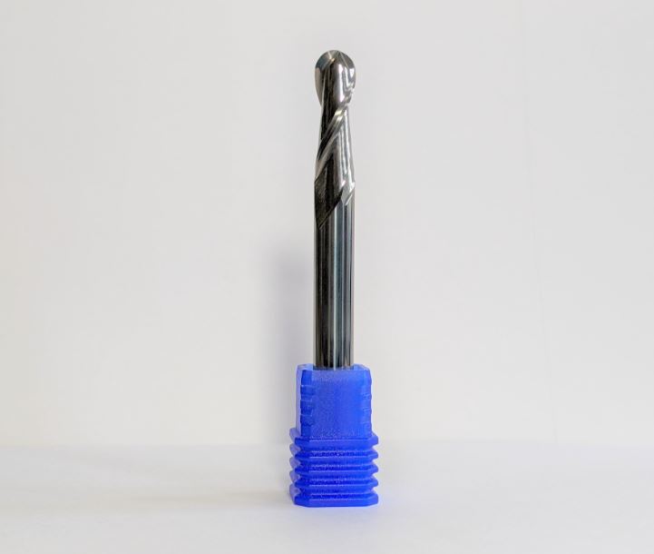 1/4" Ball nose endmill for detailed 3d carving on cnc router