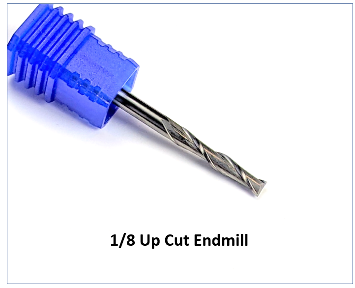 1/8" carbide upcut endmill by idc woodcraft for cnc routers