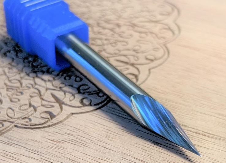 Ultra-Clean Cuts, 30, 60 & 90 Degree V-Bit Set For CNC Routers, 1/4 Sh ...