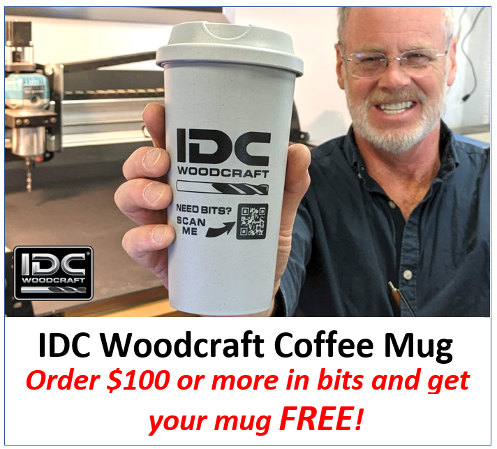 idc woodcraft coffee mug free promotional over $100