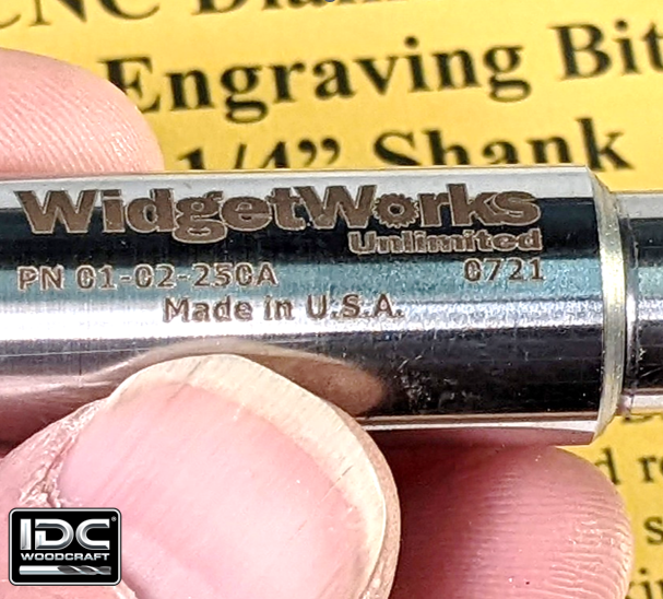 Stunning Detail Diamond Drag Engraving Bit for CNC Routers, 1/4