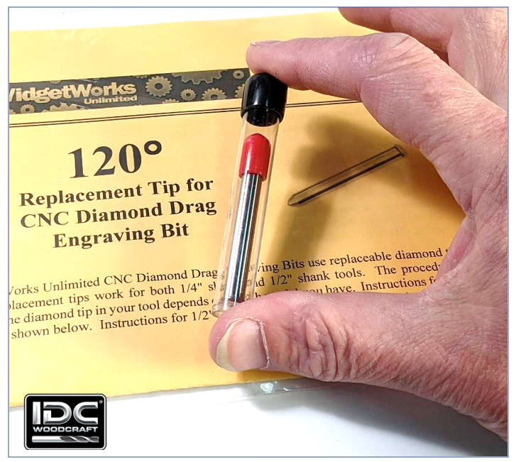 Stunning Detail Diamond Drag Engraving Bit for CNC Routers, 1/4 Shank –  IDC Woodcraft
