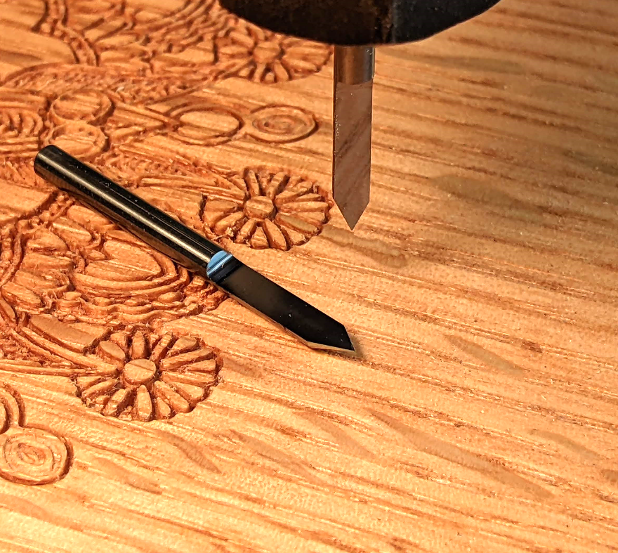 Deluxe 1/8 Shank 60 Degree Engraving V-Bit for CNC Routers – IDC Woodcraft