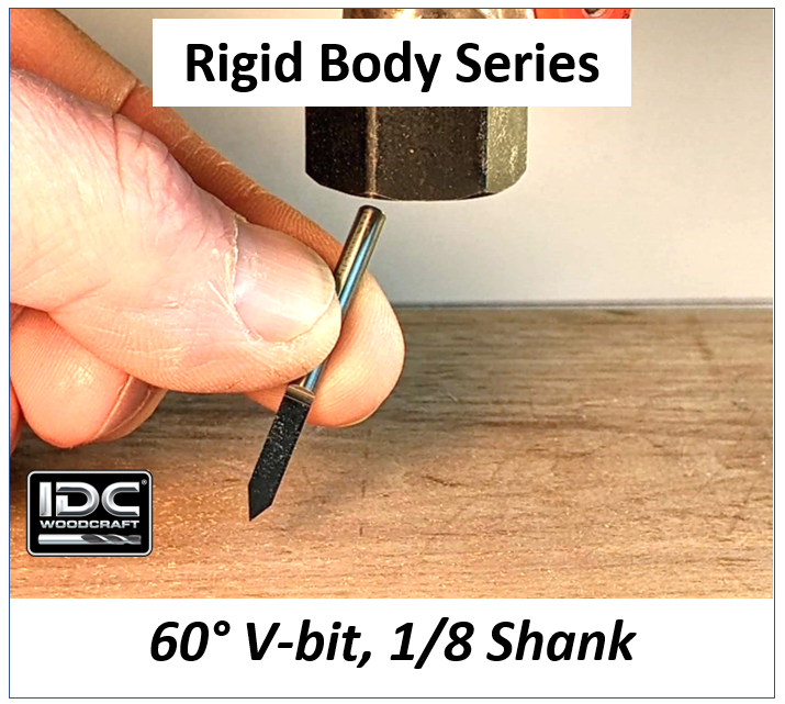 1/8" 60 degree v bit for cnc router bit projects on the 3018 pro