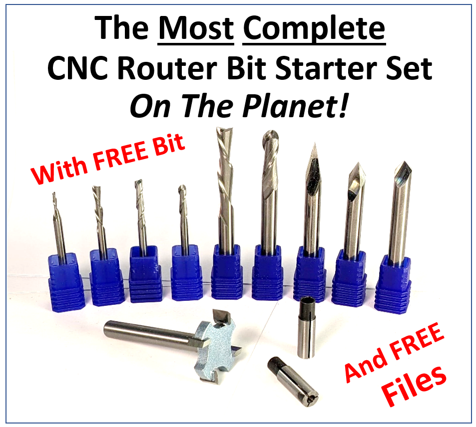 complete cnc router bit set for beginners 