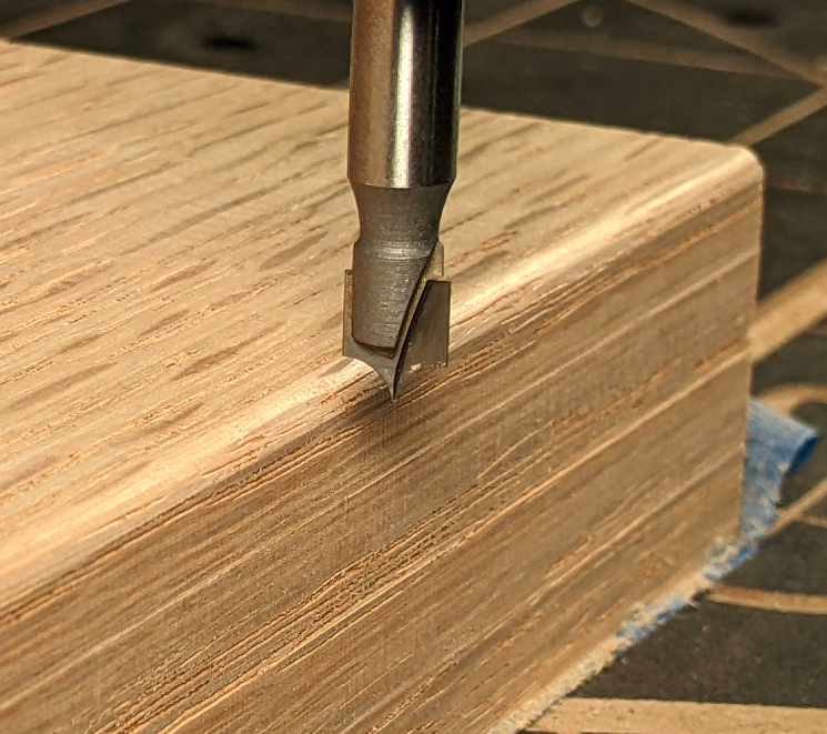 Round over online bit on plywood