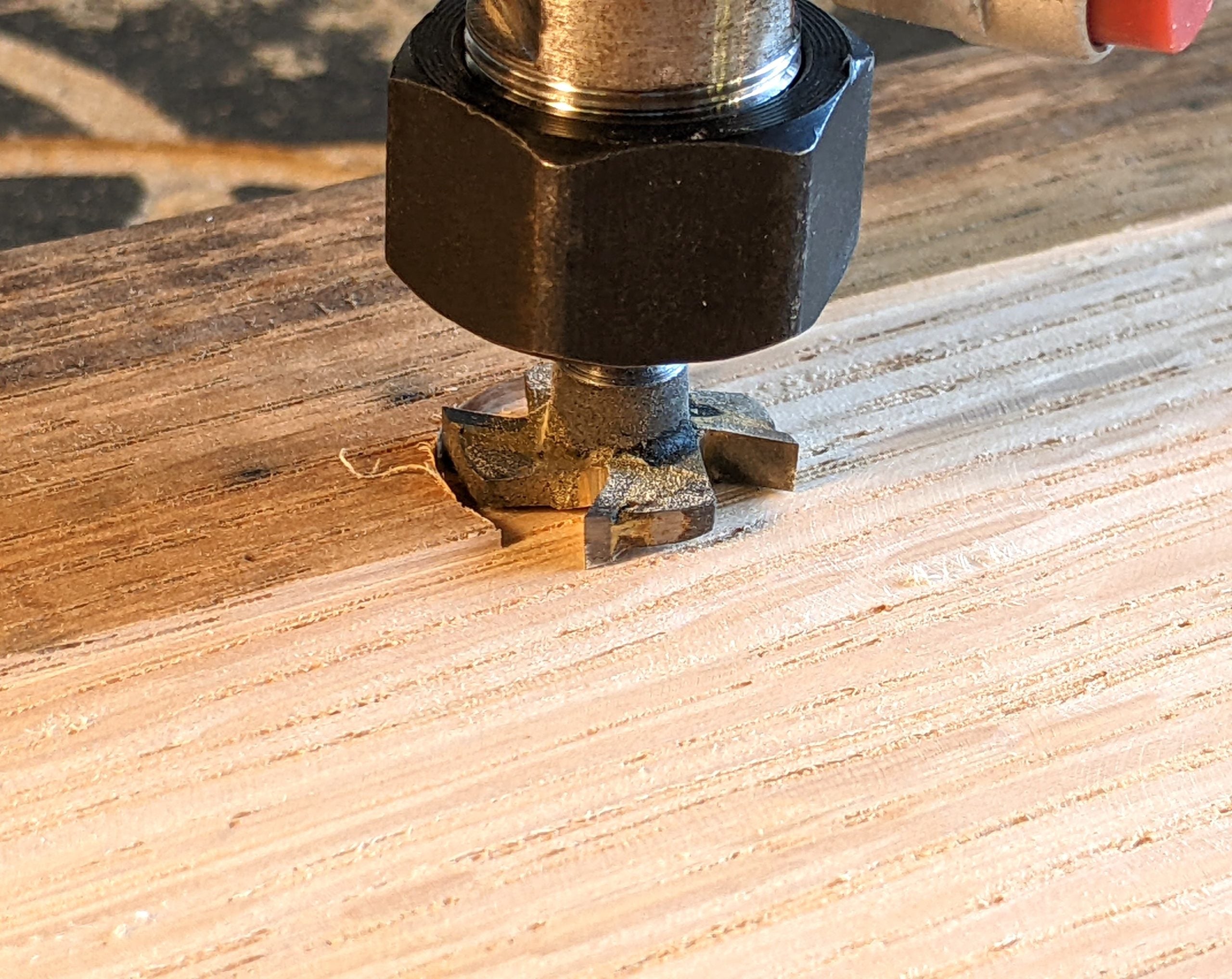3/4" surfacing bit for spoilboards and slab flattening on the 3018 pro