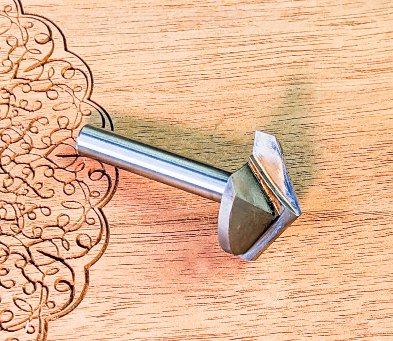 120 Degree Wide-Cutting V Bit 1/4