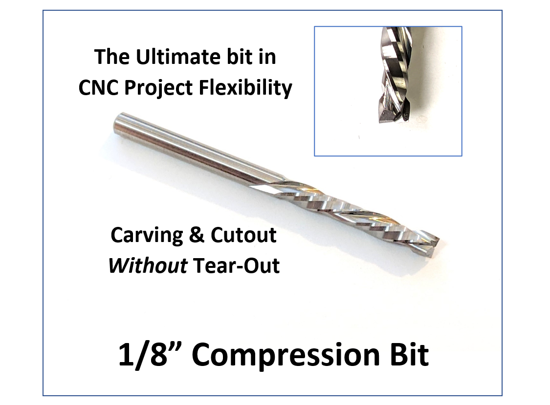 Compression Bit Cnc Router 1/8