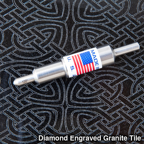 Stunning Detail Diamond Drag Engraving Bit for CNC Routers, 1/4