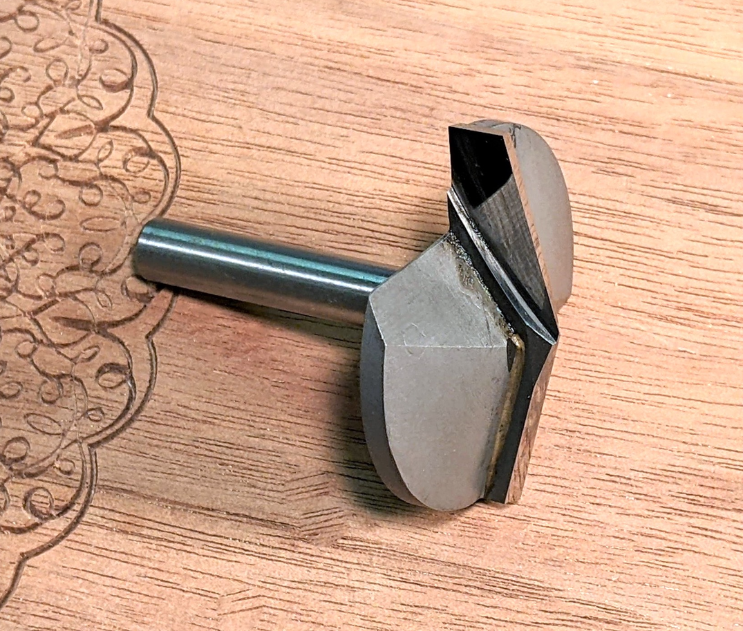 150 Degree V Groove Router Bit, 1/4